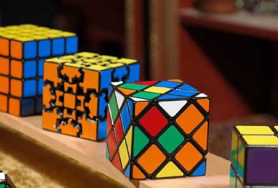 Image of solved Rubik's cubes depicting the need for stakeholder analysis.