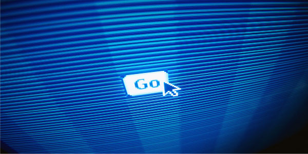 Image of computer monitor with the pointer hovering above the word 'Go' underscoring the need for project team readiness.