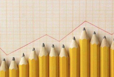 Image of line graph with pencils signifying the results of the rfp process.